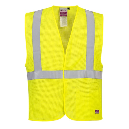 Arc Rated FR Safety Vest 4XL Class 2, Hook & Loop 1 Pockets MPN:UMV21