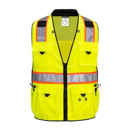 Hi-Vis Surveyor Vest XL Class 2, Zipper MPN:US376