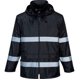 Portwest® Classic Iona™ Enhanced Visibility Rain Jacket S Black F440BKRS
