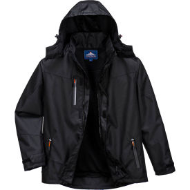 Portwest® Outcoach Extreme Waterproof Breathable Rain Jacket M Black S555BKRM