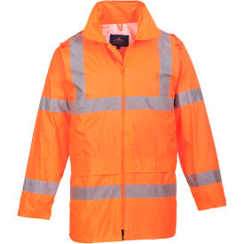 Portwest® Hi-Vis Rain Jacket ANSI Class 3 L Orange UH440ORRL