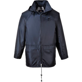 Portwest® Classic Rain Jacket with Hood 4XL Navy Blue US440NAR4XL