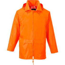 Portwest® Classic Rain Jacket with Hood 4XL Orange US440ORR4XL
