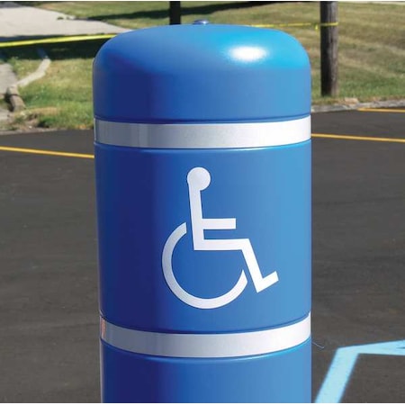 ADA Logo Decal, 5x5, White, Vinyl MPN:ADALBL