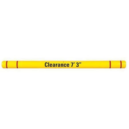 Clearance Bar, Graphics, 4x96, Yellow/Red MPN:HTGRD496YR