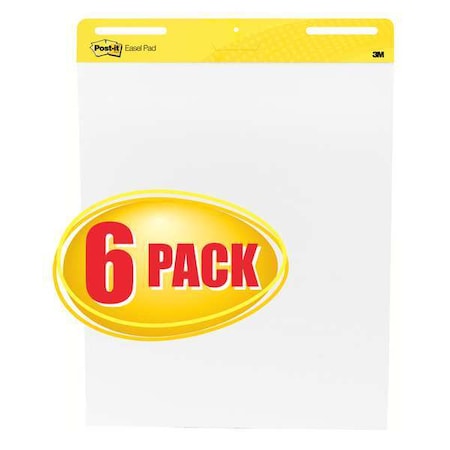 Easel Pad, Plain, White, 25 in x 30 in, PK6 MPN:559 VAD 6PK