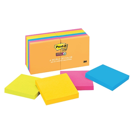 Super Sticky Notes, 3x3 In., PK12 MPN:654-12SSUC