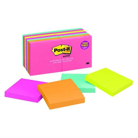 Sticky Notes, 3x3 In., Capetown, PK14 MPN:654-14AN