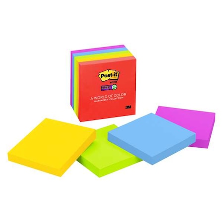 Super Sticky Notes, 3x3 In., Marrakesh, PK5 MPN:654-5SSAN