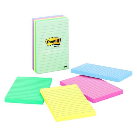 Sticky Notes, 4x6 In., Marseille, PK5 MPN:660-5PK-AST