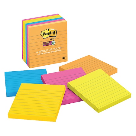 Super Sticky Notes, 4x4 In., PK6 MPN:675-6SSUC