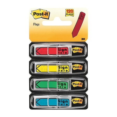 Sticky Flags, Sign Here, Assorted, PK4 MPN:684-SH