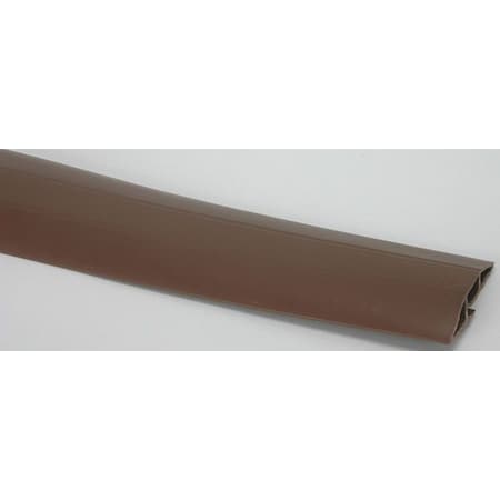 Cable Protector, 3/4 in H, 5 ft L, 3 in W, 1 Channel, PVC, Brown (Formerly PowerFirst) MPN:4CEK3