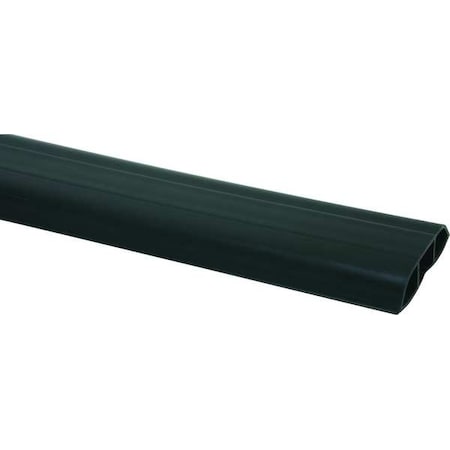 Cable Protector, 1-1/16 in H, 25 ft L, 3-1/4 in W, 1 Channel, PVC, Black (Formerly PowerFirst) MPN:4CEK6