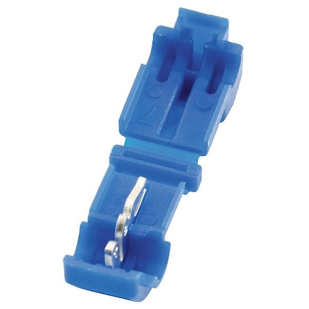 Insulation-Displacement Wire Connector, 14 AWG Max, 1 Port, Blue, Nylon Insulation, 600 V, 50 PK MPN:22EW66