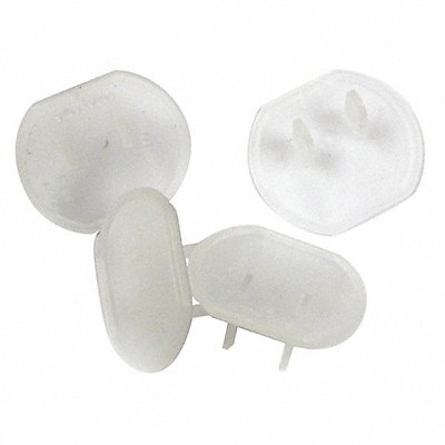 Outlet Safety Cap Plastic Clear PK10 MPN:52NY39