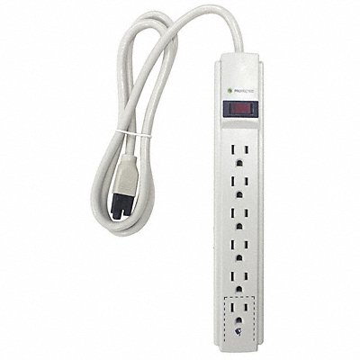 Surge Protector Outlet Strip 4 ft White MPN:52NY52