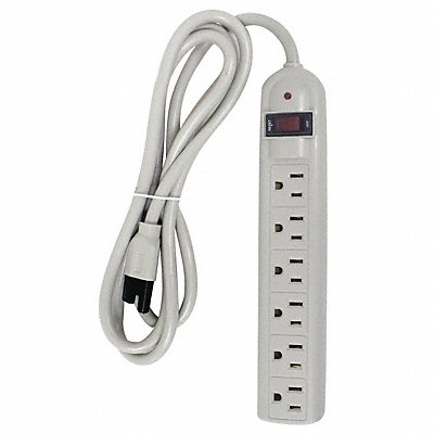 Surge Protector Outlet Strip 6 ft White MPN:52NY55