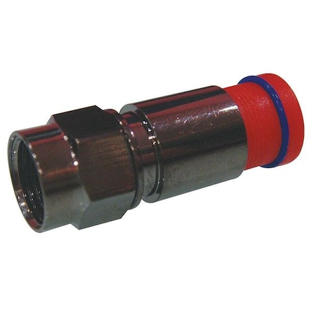 Coaxial Connector, RG6, F Type, PK10 MPN:1UKD4