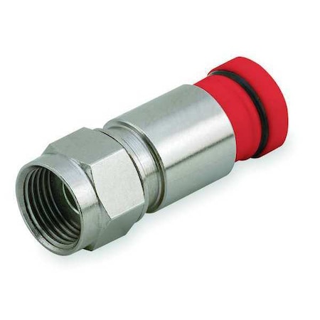 Coaxial Connector, RG6, F Type, PK50 MPN:1UKD8