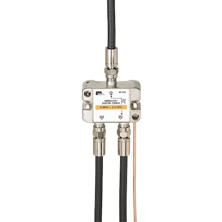Cable Splitter, 2-Way, F-Type, 2.3 GHz MPN:4LWZ1
