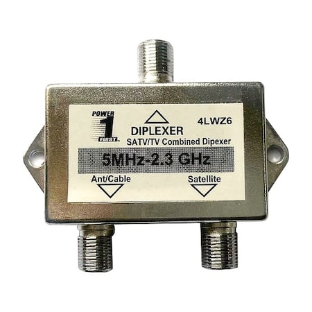 Cable Splitter, Diplexer, F-Type, 2.1 GHz MPN:4LWZ6