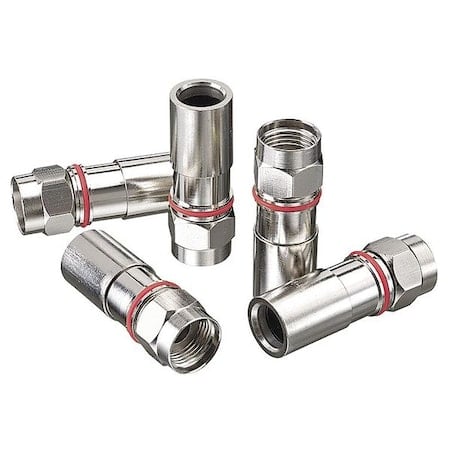 Coaxial Connector, RG59 Reg/Tri/Quad, PK50 MPN:4UJL4