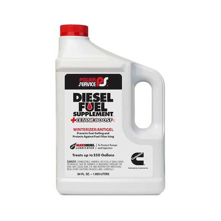 Diesel Supplement and Cetane Booster, Diesel Fuel Winterizer/Antigel, Bottle, 64 oz MPN:PS001064