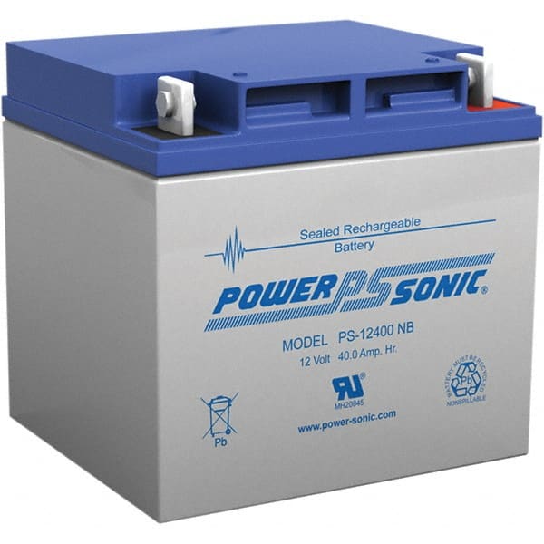 Rechargeable Lead Battery: 12V, Nut & Bolt Terminal MPN:PS-12400NB