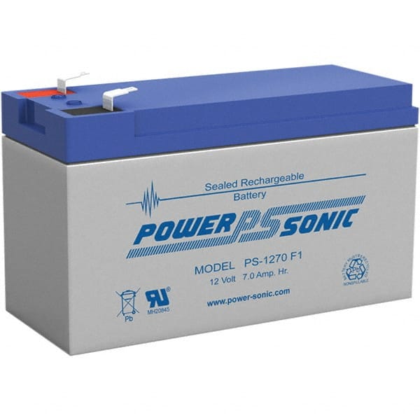 Rechargeable Lead Battery: 12V, Quick-Disconnect Terminal MPN:PS-1270F1