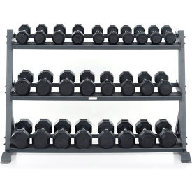 Power Systems Granite Horizontal Dumbbell Rack 3 Tiers 60