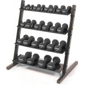 Power Systems Neoprene Dumbbell Set w/ Rack 24