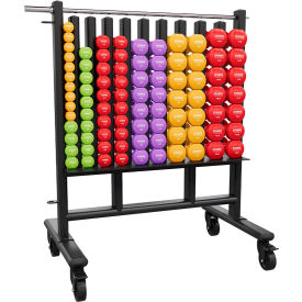Power Systems Premium Dumbbell Storage Rack with 44 Deluxe Vinyl Dumbbell Pairs 63120