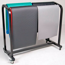 Power Systems Mobile Yoga Mat Storage Cart - Black 92538