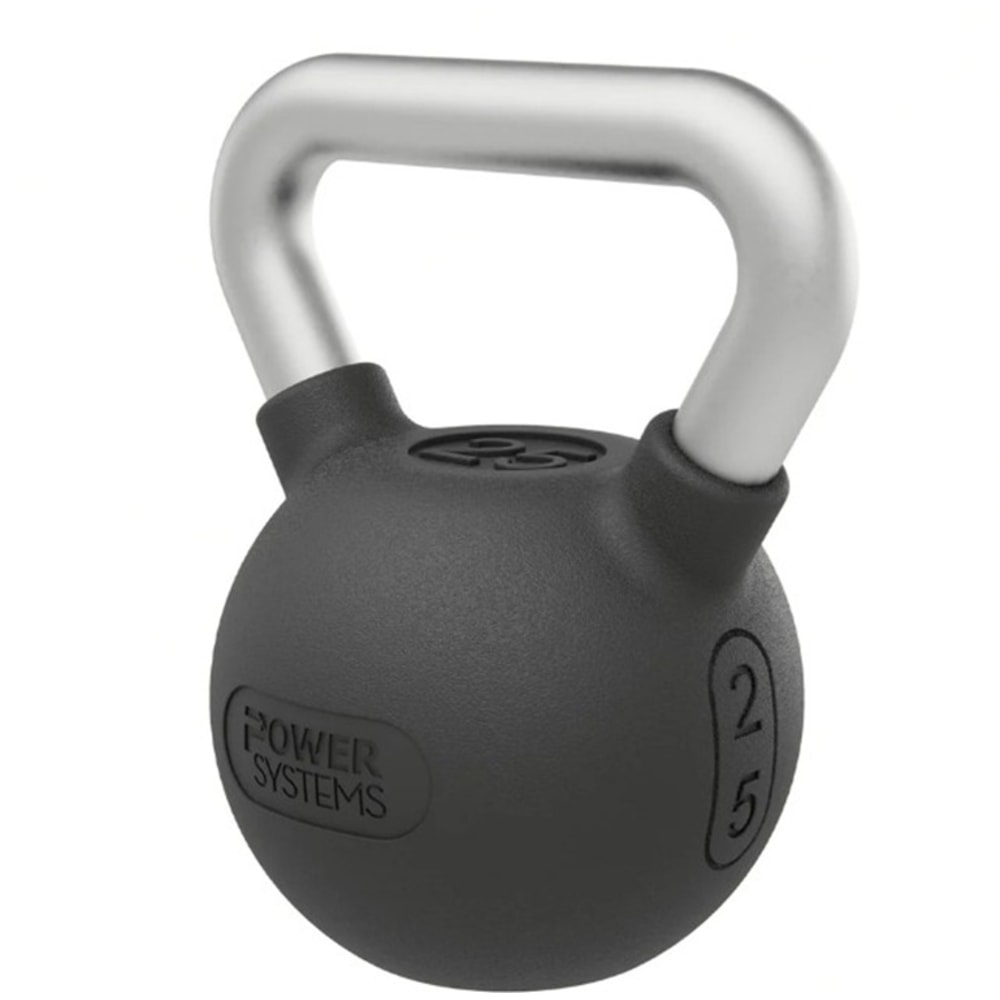 Power Systems Elite Series Kettlebell, 25 Lb, Black/Matte Nickel, Total Qty 1 MPN:22904
