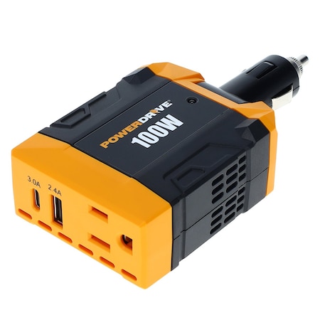 Inverter, 3 Outlets, 115VAC Output MPN:PWD100D