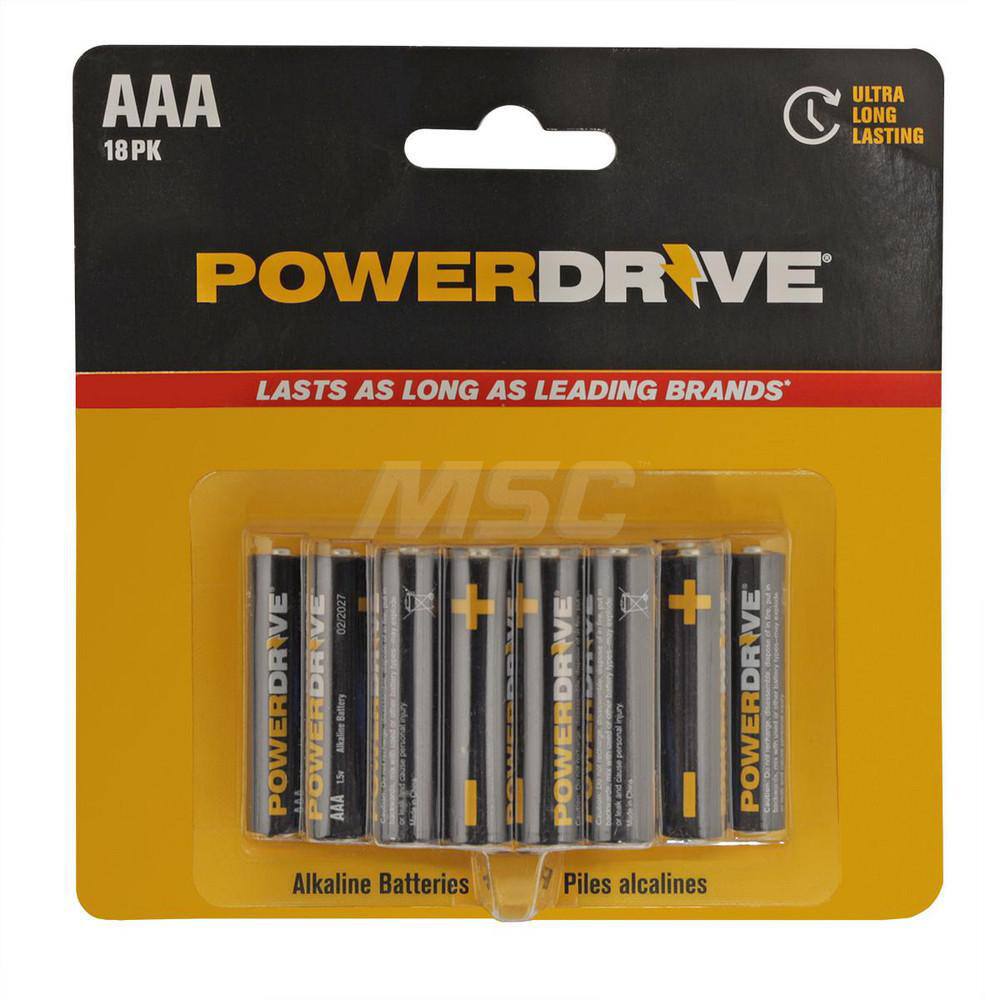 Standard Battery: Size AAA, Alkaline MPN:LR0318PK