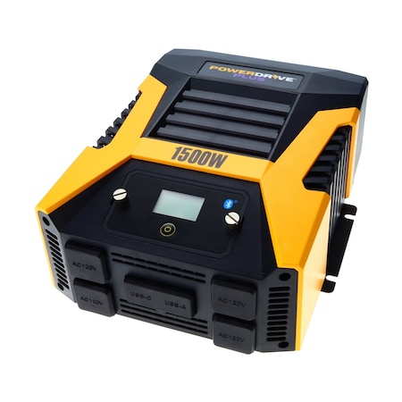 Power Inverter, Modified Sine Wave, 3, 000 W Peak, 1, 500 W Continuous, 3 Outlets MPN:PWD1500P