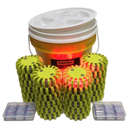 Bucket, 24, Red Lt, Ylw Shell MPN:BUCKET24-R-Y