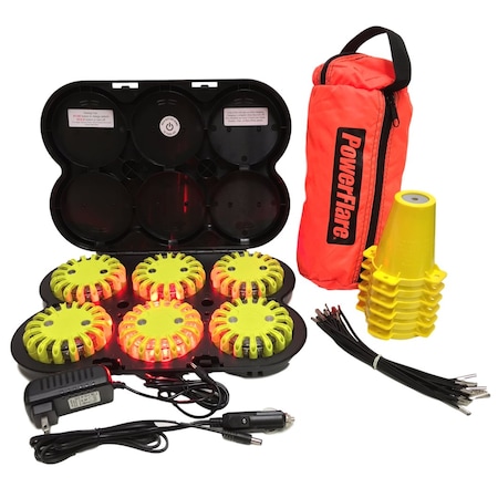 Cone Kit, Rech, 6, Red Lt, Ylw Shell MPN:CKT-PF6P-210R-R-Y