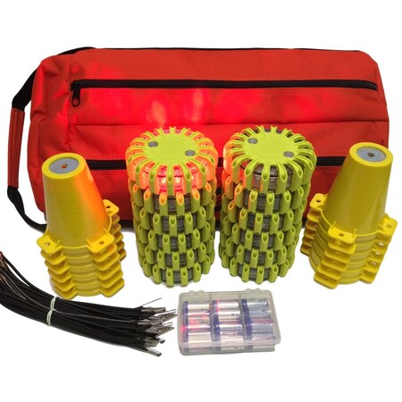 Cone Kit, Softpack, 12, Red Lt, Ylw Shell MPN:CKT-SP12-R-Y