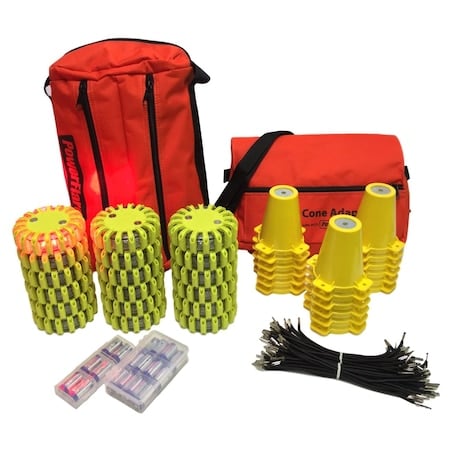 Cone Kit, Softpack, 18, Red Lt, Ylw Shell MPN:CKT-SP18-R-Y