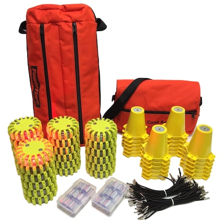 Cone Kit, Softpack, 24, Red Lt, Ylw Shell MPN:CKT-SP24-R-Y