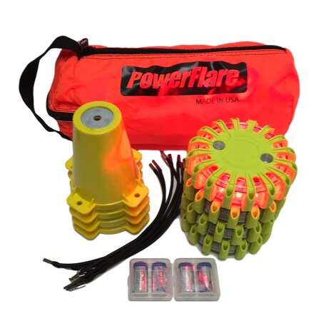 Cone Kit, Softpack, 4, Red Lt, Ylw Shell MPN:CKT-SP4-R-Y