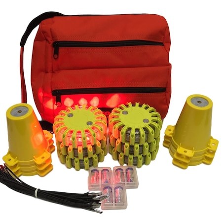 Cone Kit, Softpack, 6, Red Lt, Ylw Shell MPN:CKT-SP6-R-Y