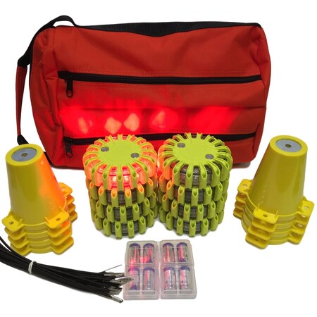 Cone Kit, Softpack, 8, Red Lt, Ylw Shell MPN:CKT-SP8-R-Y