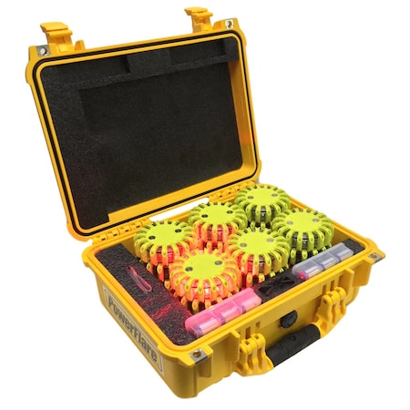 Hard Case, 24, Red Lt, Ylw Shell MPN:PFPACK24-R-Y