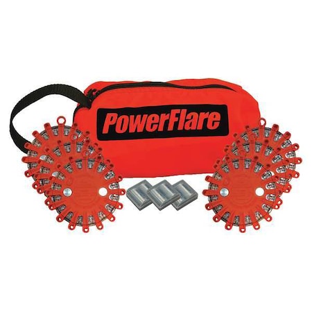 LED Road Flare, Orange (Bag), Red/Amber (LED), Orange (Shell), 4 in Length MPN:SP6O-RA-O