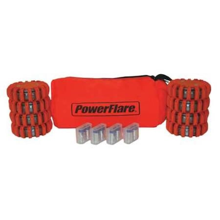 LED Road Flare, Orange (Bag), Red (LED), Orange (Shell), 4 in Length MPN:SP8O-R-O