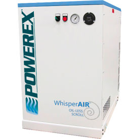 Powerex SES151862 5 HP Oil-less Scroll Compressor 13 Gallon Horizontal 116 PSI 1 Phase 208-230V SES151862